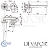 Ideal Standard Connect Air Concept Air Silver Storm Basin Mixer Tap Dimensions